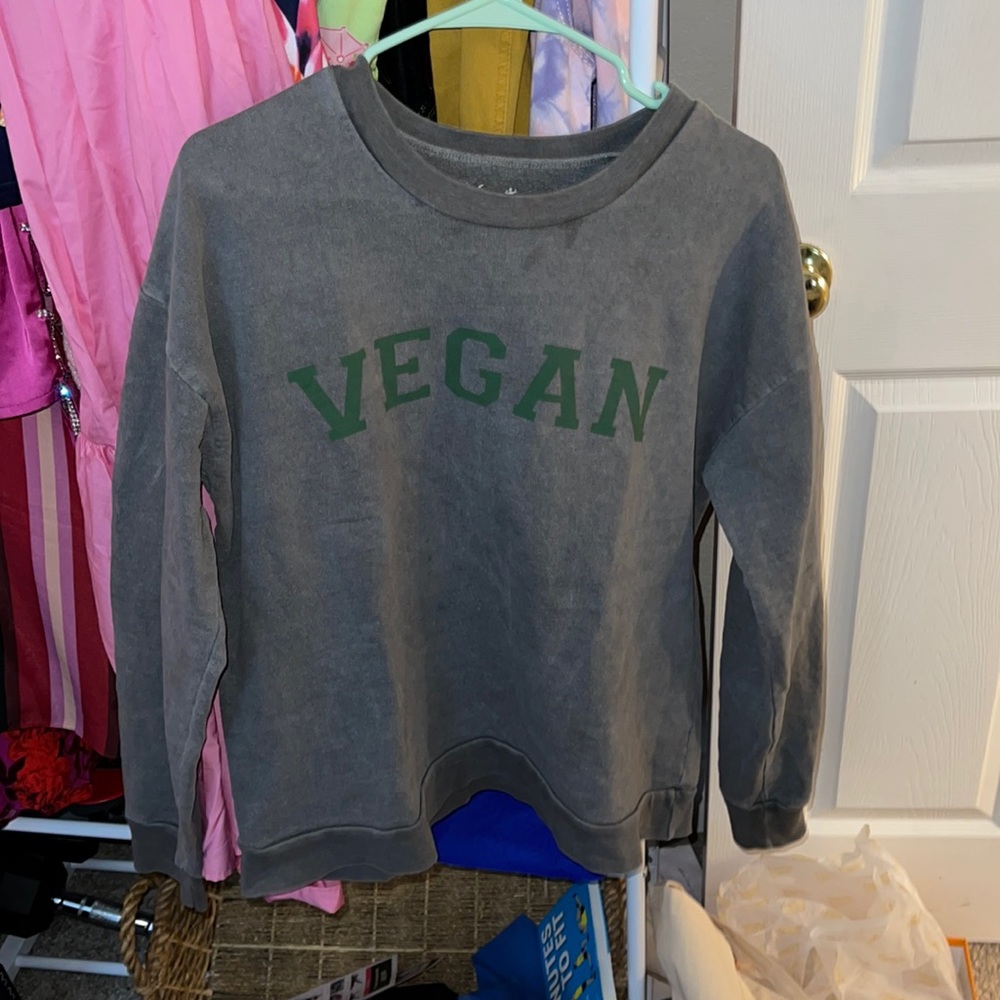 Vegetaryn Grey Vegan Sweatshirt